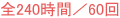 全240時間／60回