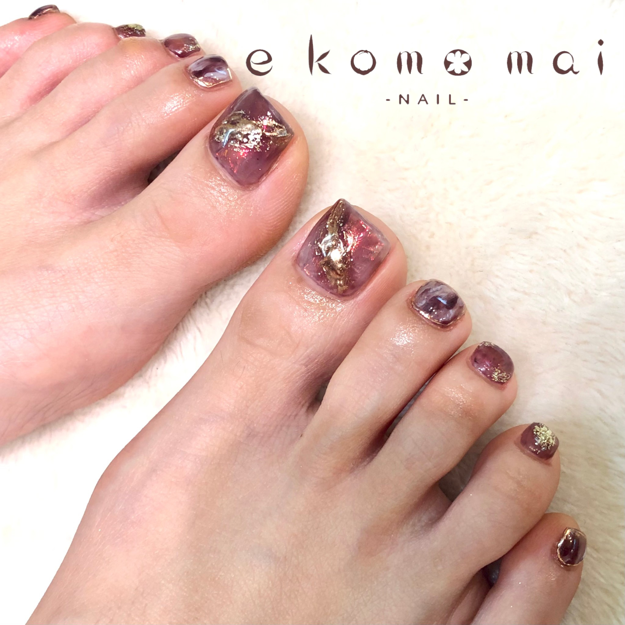 お客様デザインを更新しました 溝の口ネイルサロン E Komo Mai エコモマイ