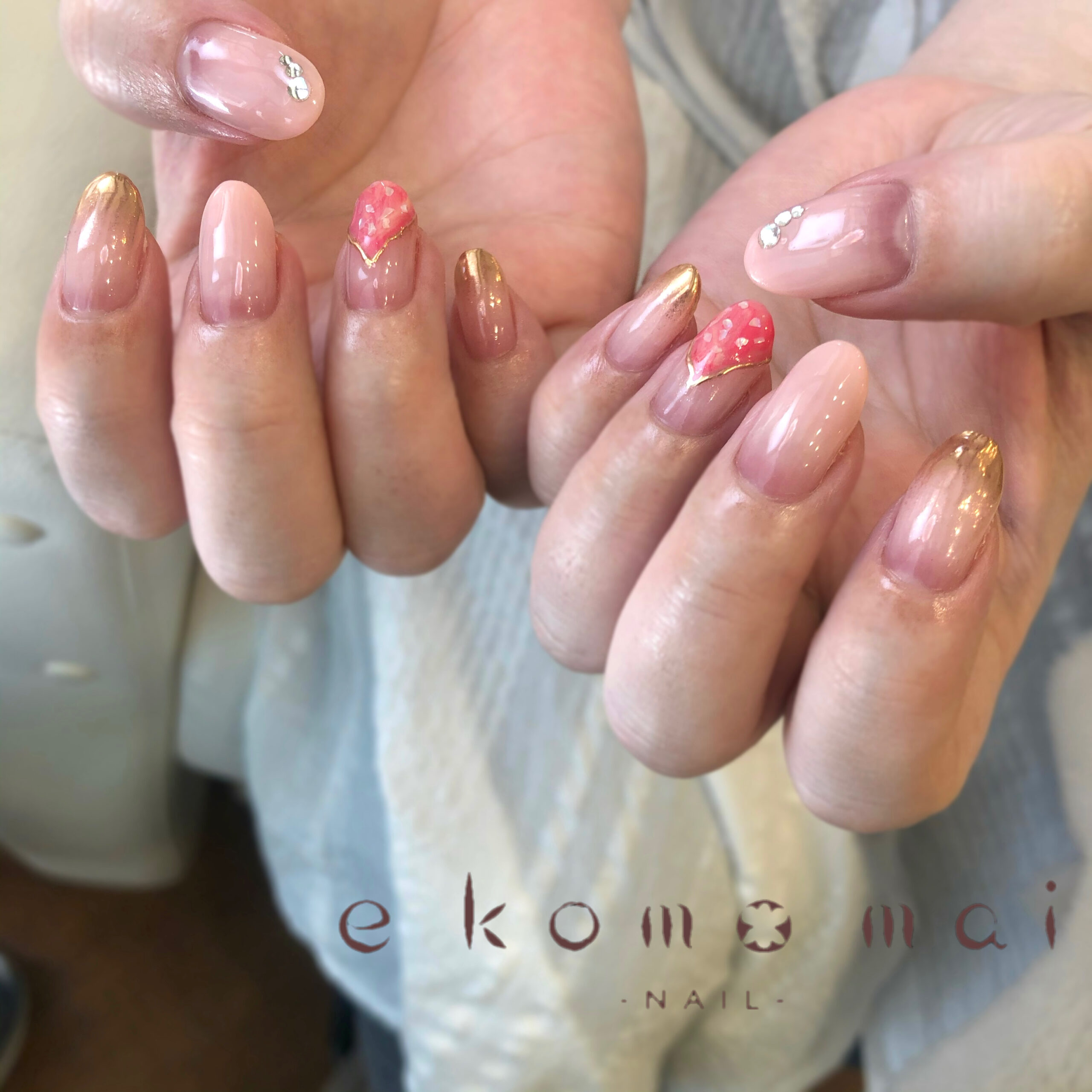 ニュアンスグラデーションネイル 溝の口ネイルサロン E Komo Mai エコモマイ ニュアンスグラデーションネイル 溝の口ネイルサロン E Komo Mai エコモマイ