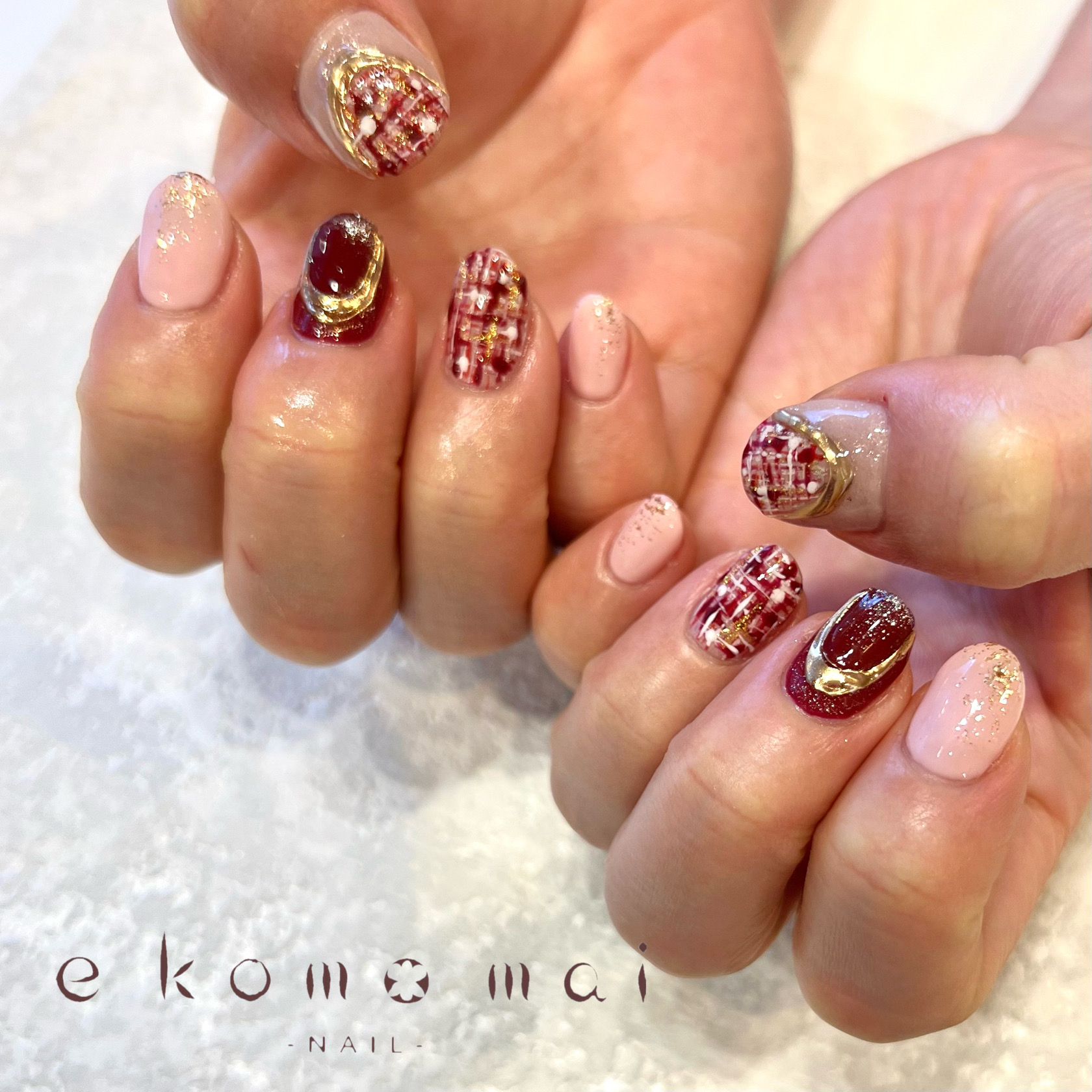 溝ノ口ネイルサロン ツイードネイル 溝の口ネイルサロン E Komo Mai エコモマイ 溝ノ口ネイルサロン ツイードネイル 溝の口ネイルサロン E Komo Mai エコモマイ