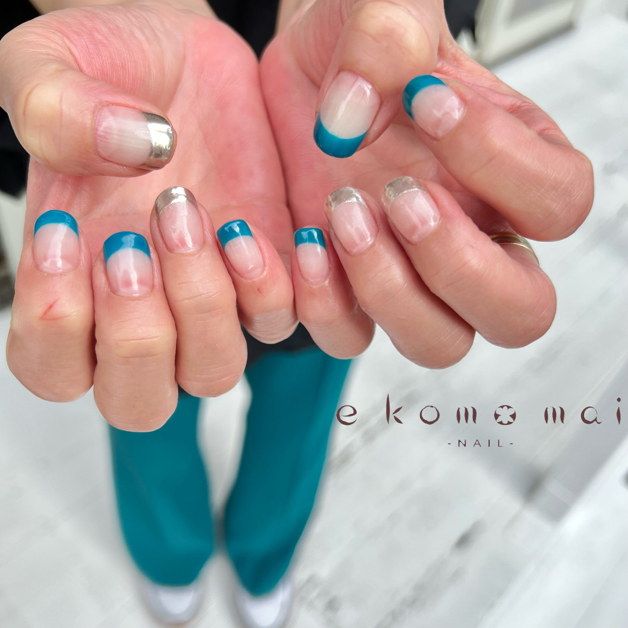 溝ノ口ネイルサロン フレンチネイル ミラーネイル 溝の口ネイルサロン E Komo Mai エコモマイ 溝ノ口ネイルサロン フレンチネイル ミラーネイル 溝の口ネイルサロン E Komo Mai エコモマイ