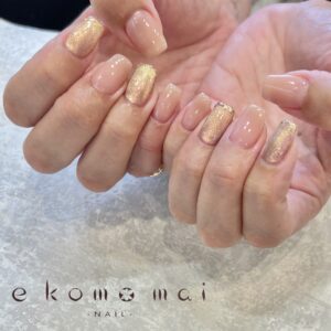 溝ノ口ネイルサロン　ニュアンスネイル　マグネットネイル　ミラーネイル　