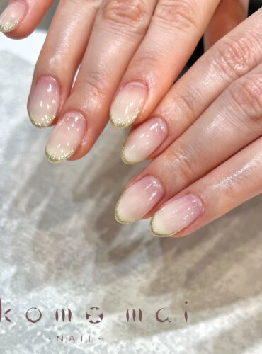 溝ノ口ネイルサロン　ニュアンスネイル　オフィスネイル　シンプルネイル　