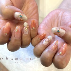 溝ノ口ネイルサロン 夏ネイル　シェルネイル