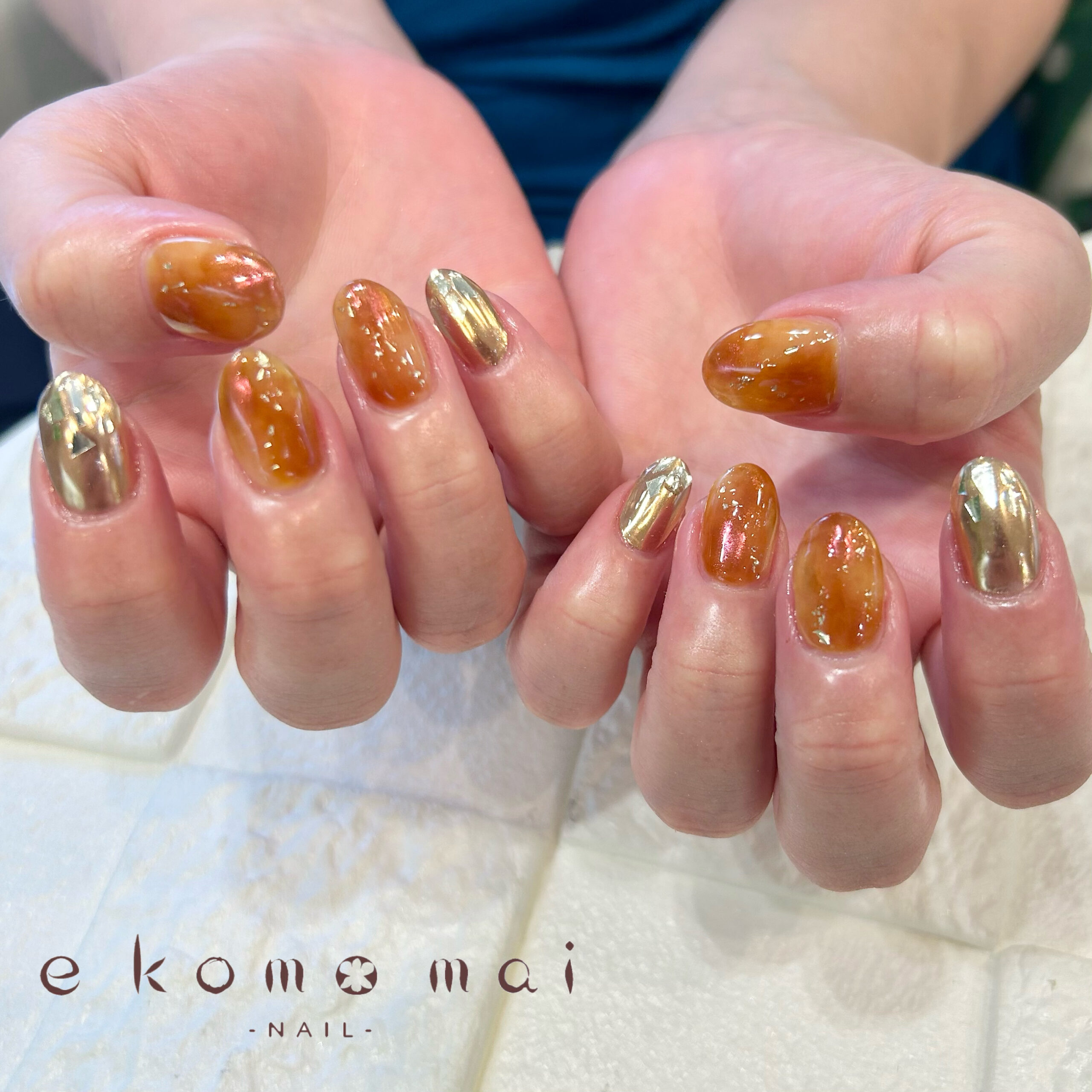 溝ノ口ネイルサロン/秋ネイル/べっ甲ネイル | 溝の口ネイルサロン e  