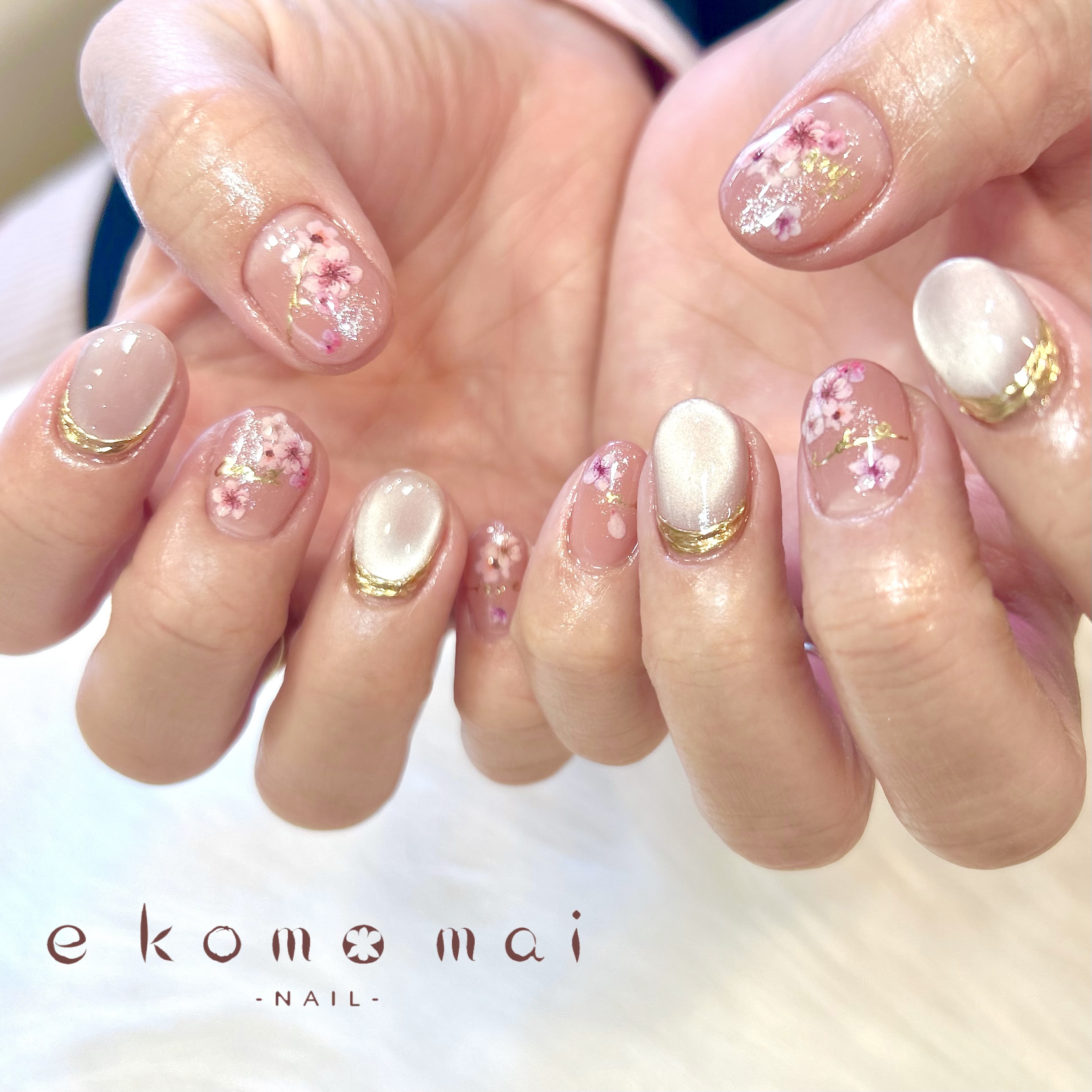 溝ノ口ネイルサロン/桜ネイル/春ネイル | 溝の口ネイルサロン e komo 