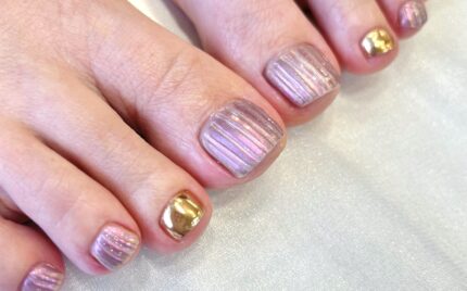 溝ノ口ネイルサロン　ニュアンスネイル　バカラネイル　ミラーネイル　フットネイル 夏ネイル