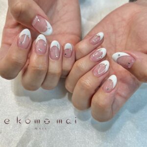 溝ノ口ネイルサロン　フレンチネイル　オフィスネイル シンプルネイル