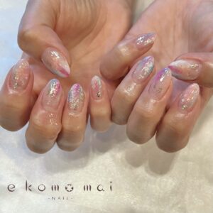 溝ノ口ネイルサロン　ニュアンスネイル　マグネットネイル　ミラーネイル　 夏ネイル