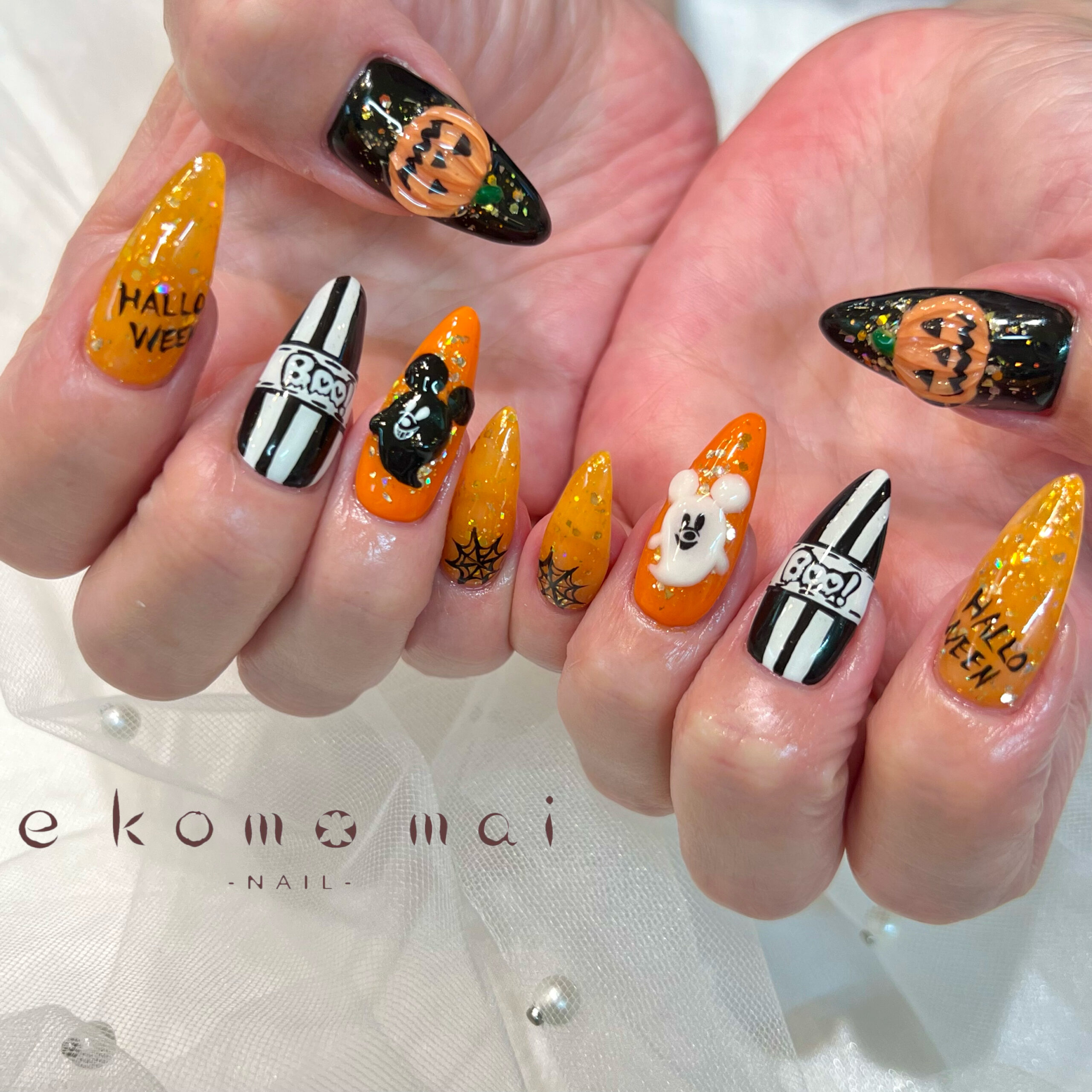 溝ノ口ネイルサロン/おばけミッキーネイル | 溝の口ネイルサロン e 