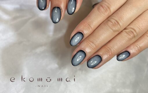 溝ノ口ネイルサロン　ニュアンスネイル　チークネイル　グラデーションネイル　シンプルネイル　冬ネイル