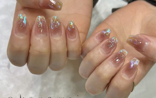 溝ノ口ネイルサロン　ニュアンスネイル　チークネイル　ストーンネイル　オフィスネイル　冬ネイル