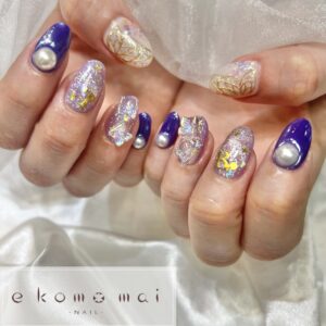 溝ノ口ネイルサロン　パラジェル　フィルイン　ネイル　マグネットネイル　オフィスネイル　シンプルネイル　 春ネイル