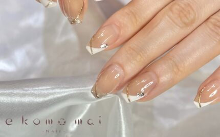 溝ノ口ネイルサロン　パラジェル　フィルイン　ネイル　マグネットネイル　オフィスネイル　シンプルネイル　 春ネイル