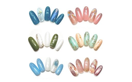 溝ノ口ネイルサロン　ニュアンスネイル　マグネットネイル　ミラーネイル　変形フレンチネイル　キャンペーンネイル 春ネイル
