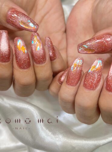 溝ノ口ネイルサロン　パラジェル　フィルイン　ネイル　マグネットネイル　オフィスネイル　シンプルネイル　 春ネイル