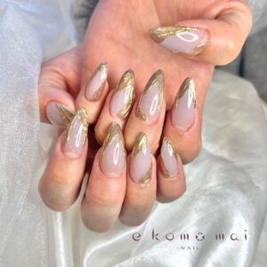 溝ノ口ネイルサロン　パラジェル　フィルイン　ネイル　マグネットネイル　オフィスネイル　シンプルネイル　 春ネイル