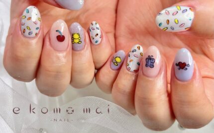 溝ノ口ネイルサロン　パラジェル　フィルイン　ネイル　マグネットネイル　オフィスネイル　シンプルネイル　 夏ネイル　オフィスネイル ライブネイル