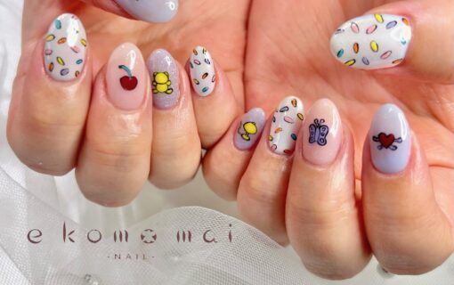 溝ノ口ネイルサロン　パラジェル　フィルイン　ネイル　マグネットネイル　オフィスネイル　シンプルネイル　 夏ネイル　オフィスネイル ライブネイル