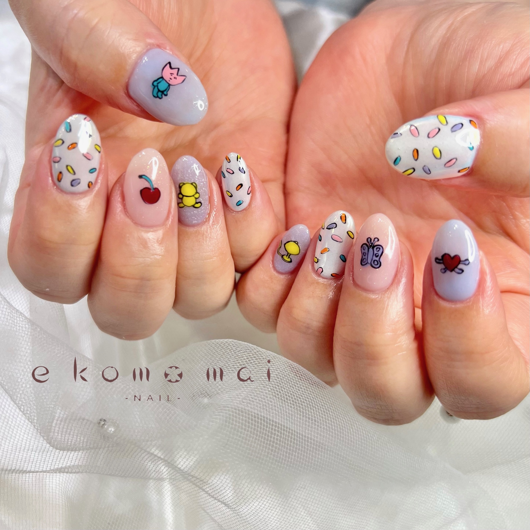 溝ノ口ネイルサロン　パラジェル　フィルイン　ネイル　マグネットネイル　オフィスネイル　シンプルネイル　 夏ネイル　オフィスネイル ライブネイル