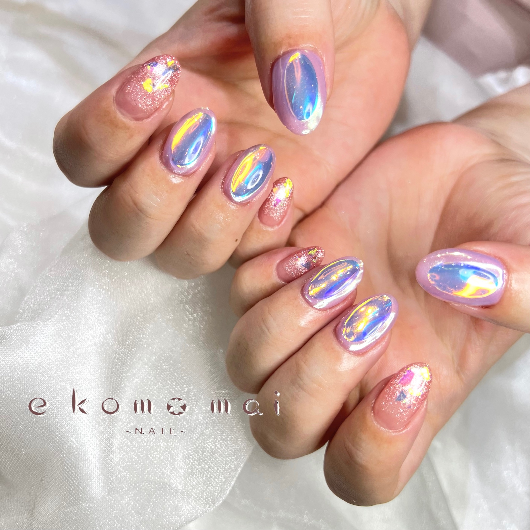 溝ノ口ネイルサロン　パラジェル　フィルイン　ネイル　マグネットネイル　オフィスネイル　シンプルネイル　 フットネイル　マグネットネイル 夏ネイル
