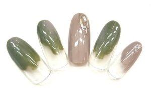溝ノ口ネイルサロン　パラジェル　フィルイン　ネイル　マグネットネイル　オフィスネイル　シンプルネイル　 秋ネイル　マグネットネイル ニュアンスネイル