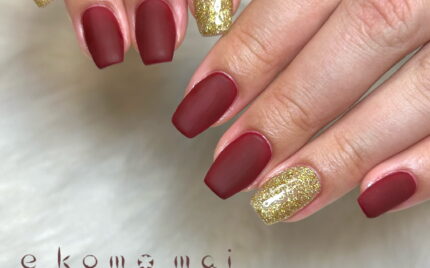 溝ノ口ネイルサロン　パラジェル　フィルイン　ネイル　 秋ネイル フレンチネイル 秋ネイル　レッドネイル　マットネイル