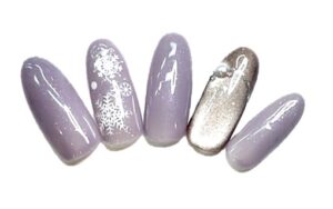 溝ノ口ネイルサロン　パラジェル　フィルイン　ネイル　マグネットネイル　オフィスネイル　シンプルネイル　 秋ネイル　ミラーネイル フレンチネイル 冬ネイル