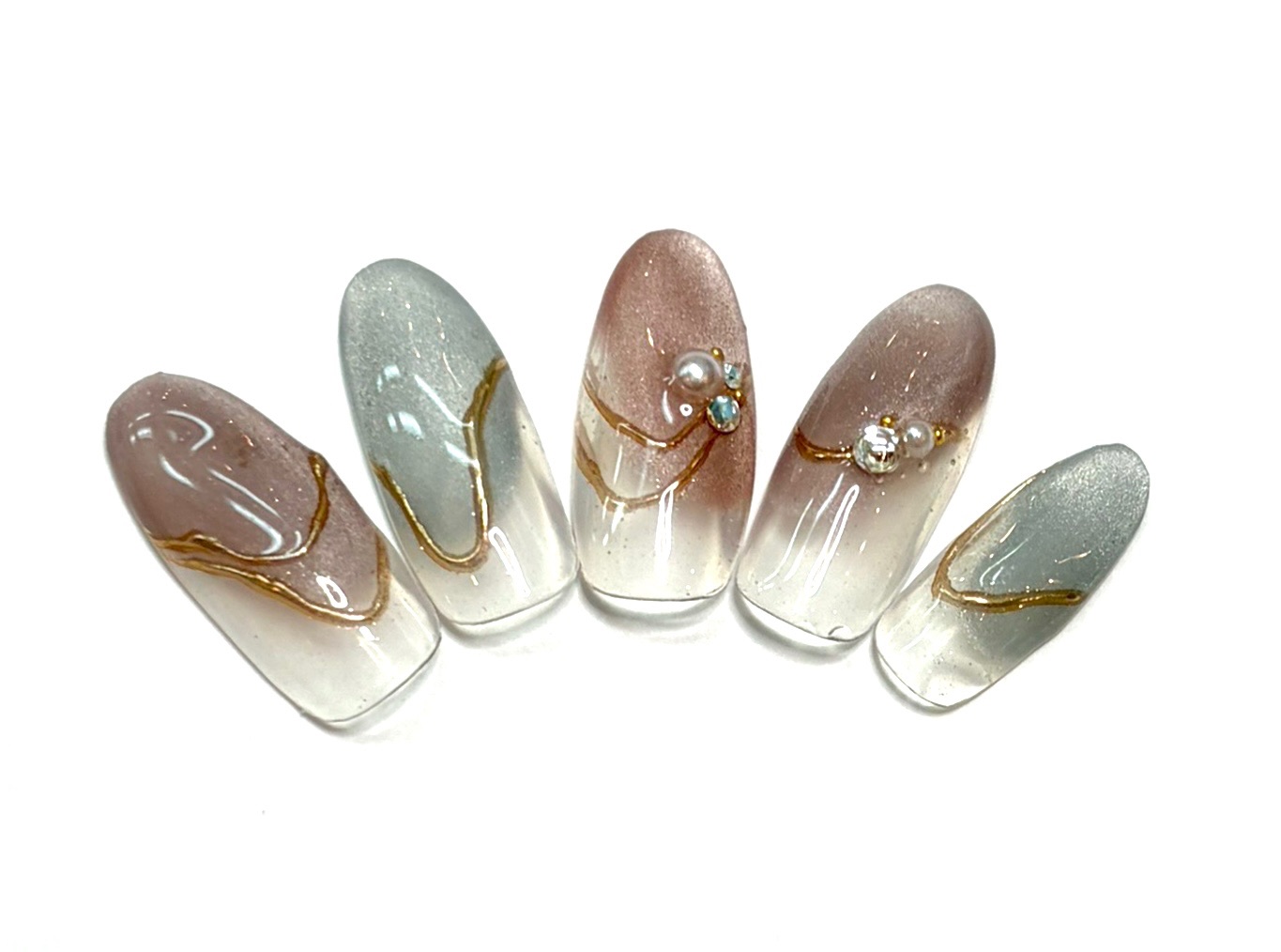 溝ノ口ネイルサロン　パラジェル　フィルイン　ネイル　マグネットネイル　オフィスネイル　シンプルネイル　 秋ネイル　ミラーネイル フレンチネイル 冬ネイル