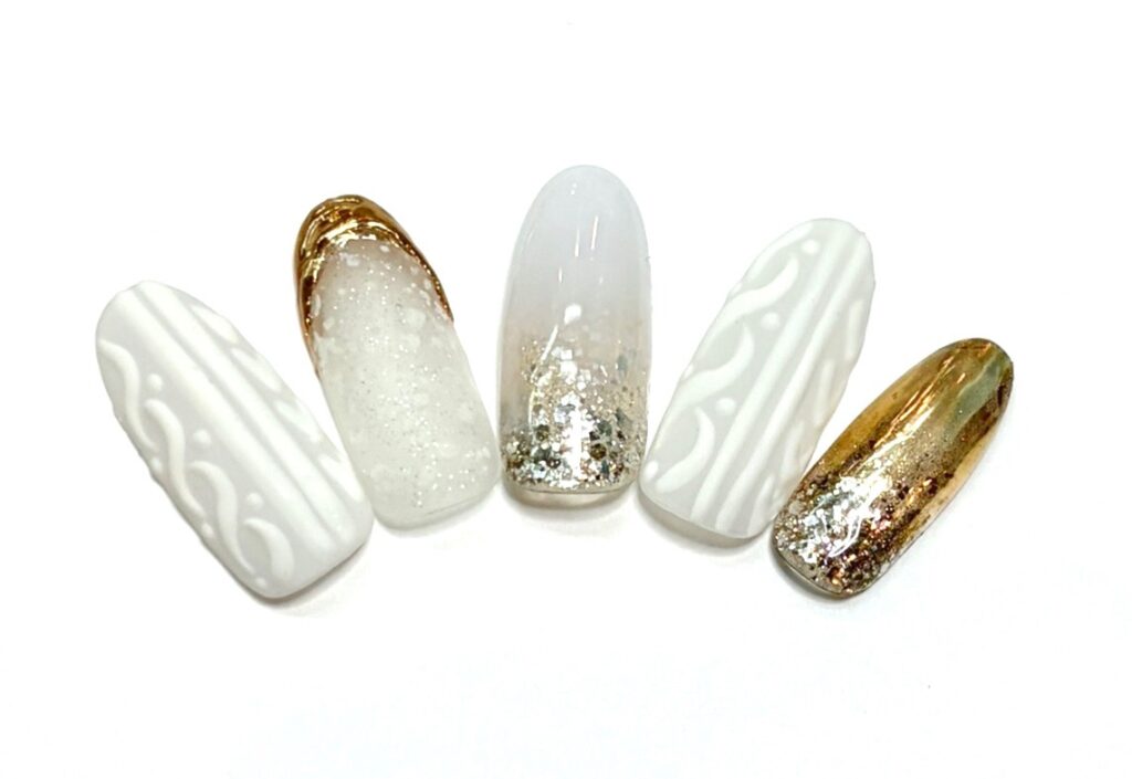 溝ノ口ネイルサロン パラジェル フィルイン ネイル マグネットネイル オフィスネイル シンプルネイル 秋ネイル ミラーネイル フレンチネイル 冬ネイル