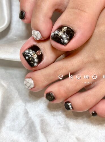 溝ノ口ネイルサロン　パラジェル　フィルイン　ネイル　 秋ネイル フレンチネイル 秋ネイル　ニュアンスネイル　アートネイル　手書きネイル　キルティングネイル