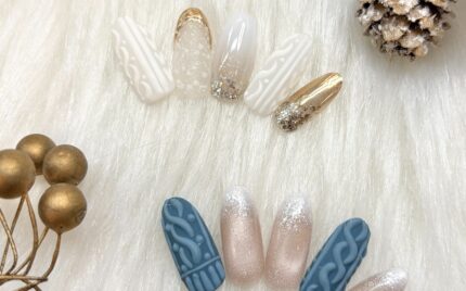 溝ノ口ネイルサロン　パラジェル　フィルイン　ネイル　 秋ネイル フレンチネイル 秋ネイル　レッドネイル　マットネイル溝ノ口ネイルサロン　パラジェル　フィルイン　ネイル　 冬ネイル　ニットネイル