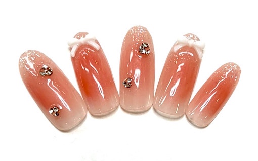 溝ノ口ネイルサロン　パラジェル　フィルイン　ネイル　 秋ネイル フレンチネイル 秋ネイル　ニュアンスネイル　アートネイル　ニュアンスネイル　チークネイル