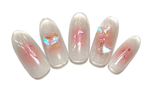 溝ノ口ネイルサロン　パラジェル　フィルイン　ネイル　 秋ネイル フレンチネイル 秋ネイル　ニュアンスネイル　アートネイル　ニュアンスネイル　チークネイル