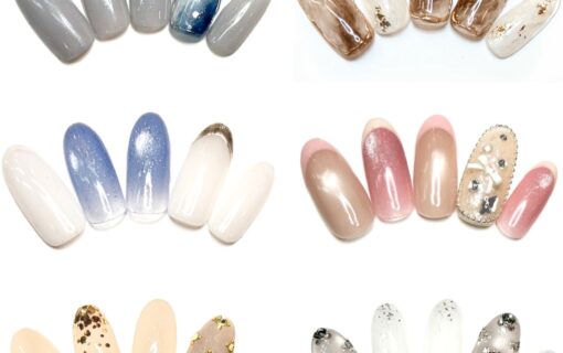 溝ノ口ネイルサロン　パラジェル　フィルイン　ネイル　マグネットネイル　オフィスネイル　シンプルネイル　　マグネットネイル フレンチネイル