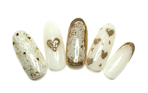 溝ノ口ネイルサロン　パラジェル　フィルイン　ネイル　マグネットネイル　オフィスネイル　シンプルネイル　　マグネットネイル フレンチネイル