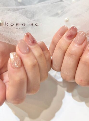 溝ノ口ネイルサロン　パラジェル　フィルイン　ネイル　 秋ネイル フレンチネイル 秋ネイル　ニュアンスネイル　アートネイル　ニュアンスネイル　マーブルネイル
