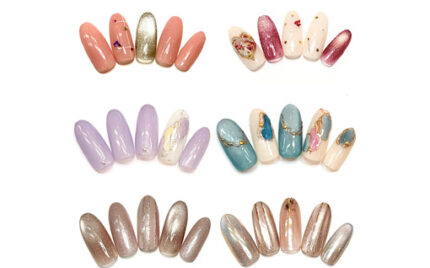 溝ノ口ネイルサロン　パラジェル　フィルイン　ネイル　マグネットネイル　オフィスネイル　シンプルネイル　　マグネットネイル フレンチネイル