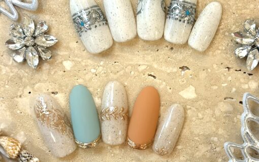 溝ノ口ネイルサロン　パラジェル　フィルイン　ネイル　マグネットネイル　オフィスネイル　シンプルネイル　　マグネットネイル ハワジュネイル