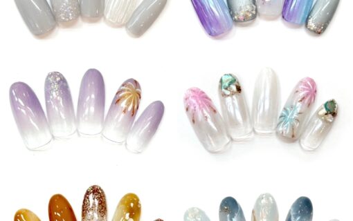 溝ノ口ネイルサロン　パラジェル　フィルイン　ネイル　マグネットネイル　オフィスネイル　シンプルネイル　　マグネットネイル 夏ネイル