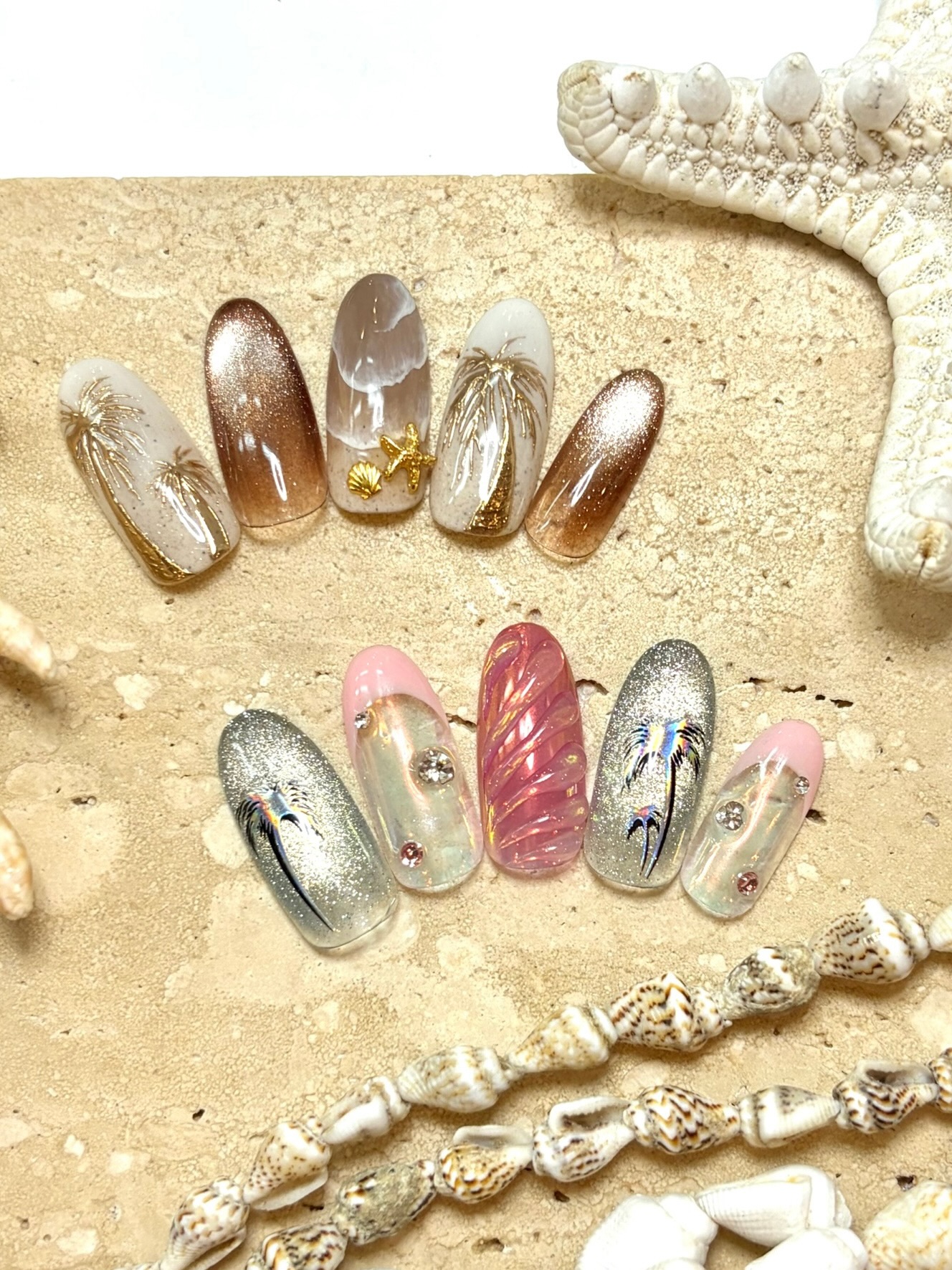 溝ノ口ネイルサロン　パラジェル　フィルイン　ネイル　マグネットネイル　オフィスネイル　シンプルネイル　　マグネットネイル 夏ネイル