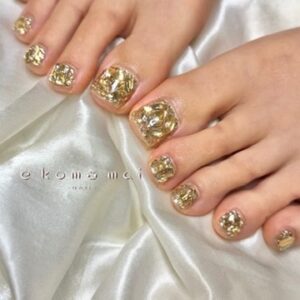 溝ノ口ネイルサロン　パラジェル　フィルイン　ネイル　マグネットネイル　オフィスネイル　シンプルネイル　　マグネットネイル 夏ネイル　フットネイル