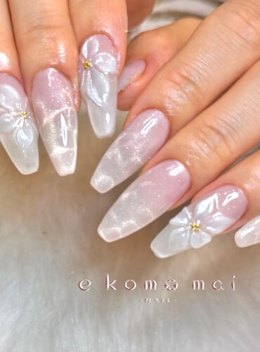 溝ノ口ネイルサロン　パラジェル　フィルイン　ネイル　マグネットネイル　オフィスネイル　バカラネイル　　マグネットネイル　３Dネイル