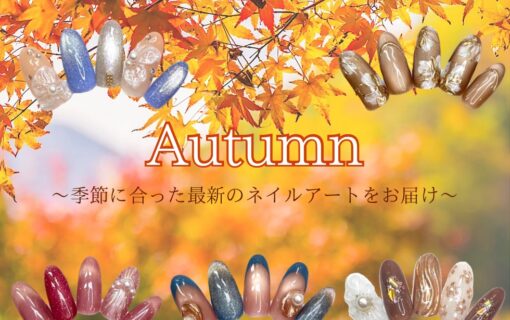 溝ノ口ネイルサロン　パラジェル　フィルイン　ネイル　マグネットネイル　オフィスネイル　シンプルネイル　　マグネットネイル 秋ネイル